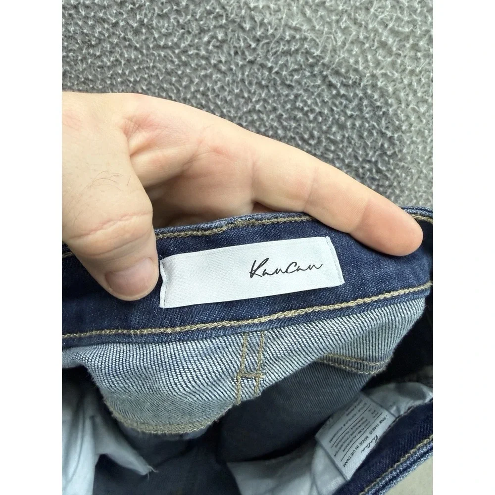 KanCan Jeans‎ Womens 3/25 Blue High Rise Bootcut Stretch Distressed Denim Preppy